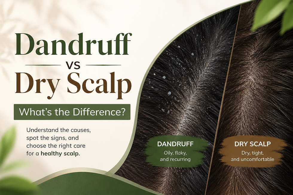 Dandruff vs Dry Scalp