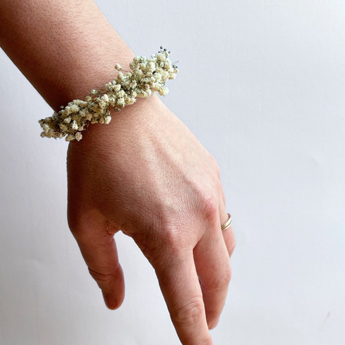 bracelet fleuri fleurs séchées bijou floral fait main