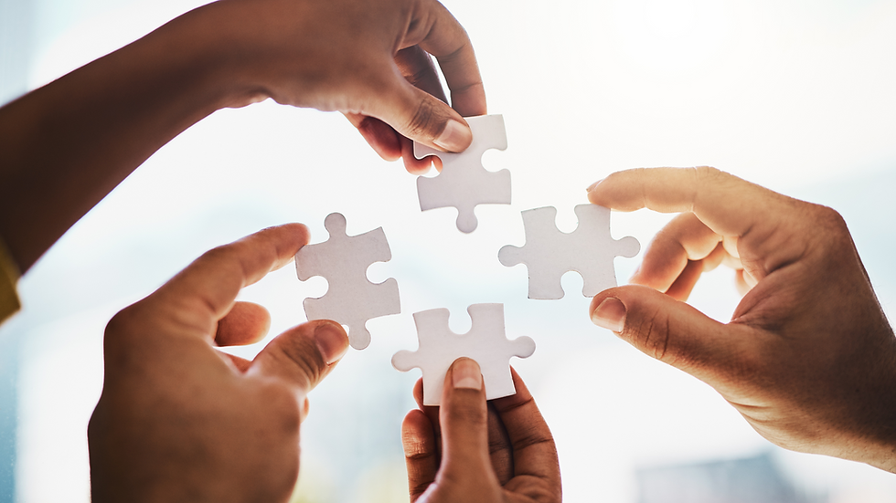 four borders puzzle pieces financial fulfillment