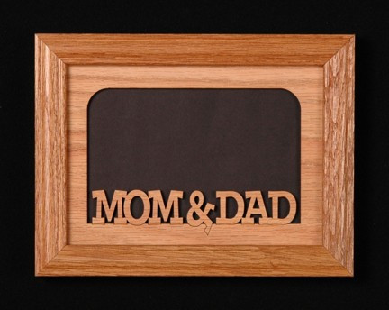 Mom & Dad 5 x 7 with choice of frame/landscape | family-frameworks