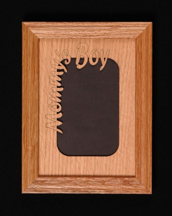 Mommy's boy 5 x 7 with choice of frame/script/portrait | family-frameworks