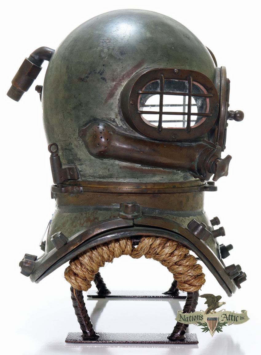 Thumbnail: Rare 1939 Morse Transitional Diving Helmet