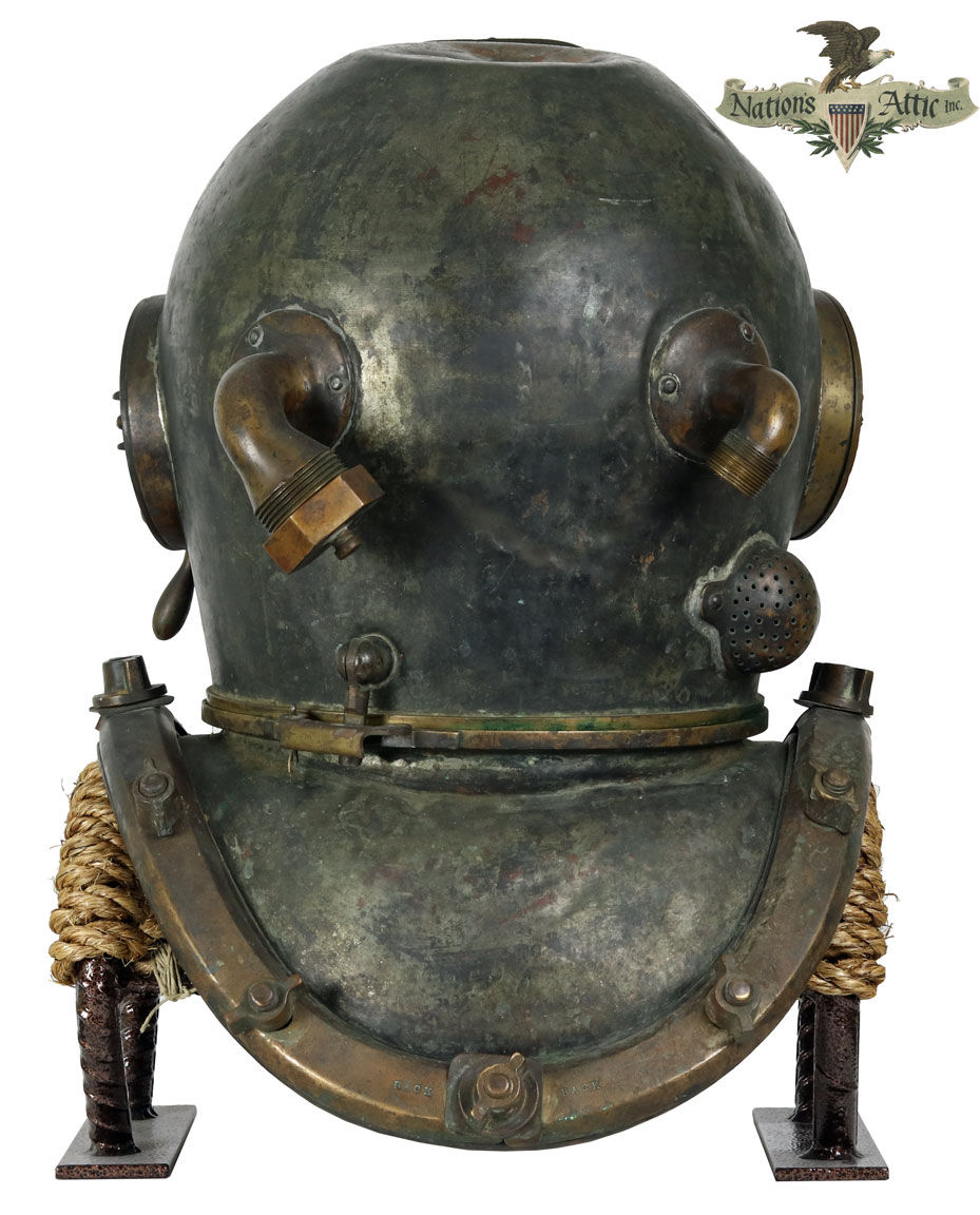 Thumbnail: 1917 Schrader USN Mark V Diving Helmet - #28