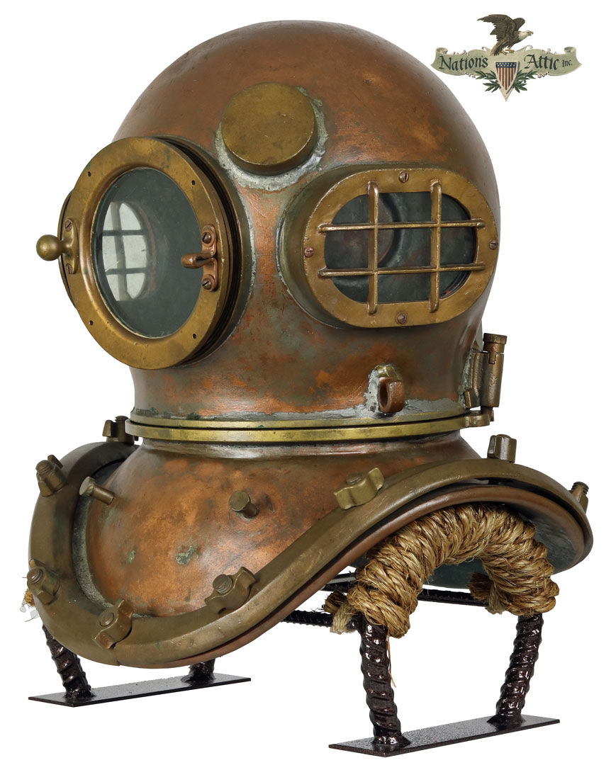 Thumbnail: Morse Diving Equipment 3 Light 12 Bolt Helmet