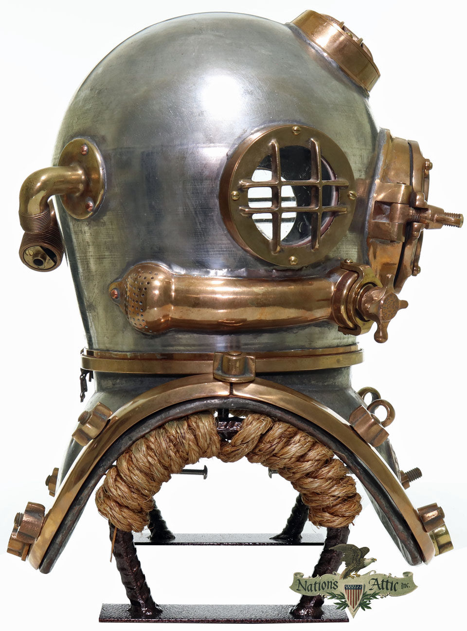 Thumbnail: Rare 1941 Schrader US Navy Mark V Diving Helmet!