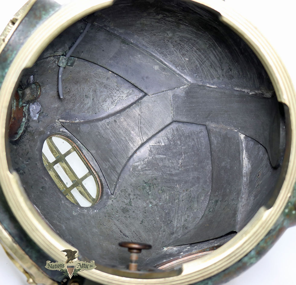 Thumbnail: 43' Mark V Helmet w/ US Navy Stamp - "Francis"