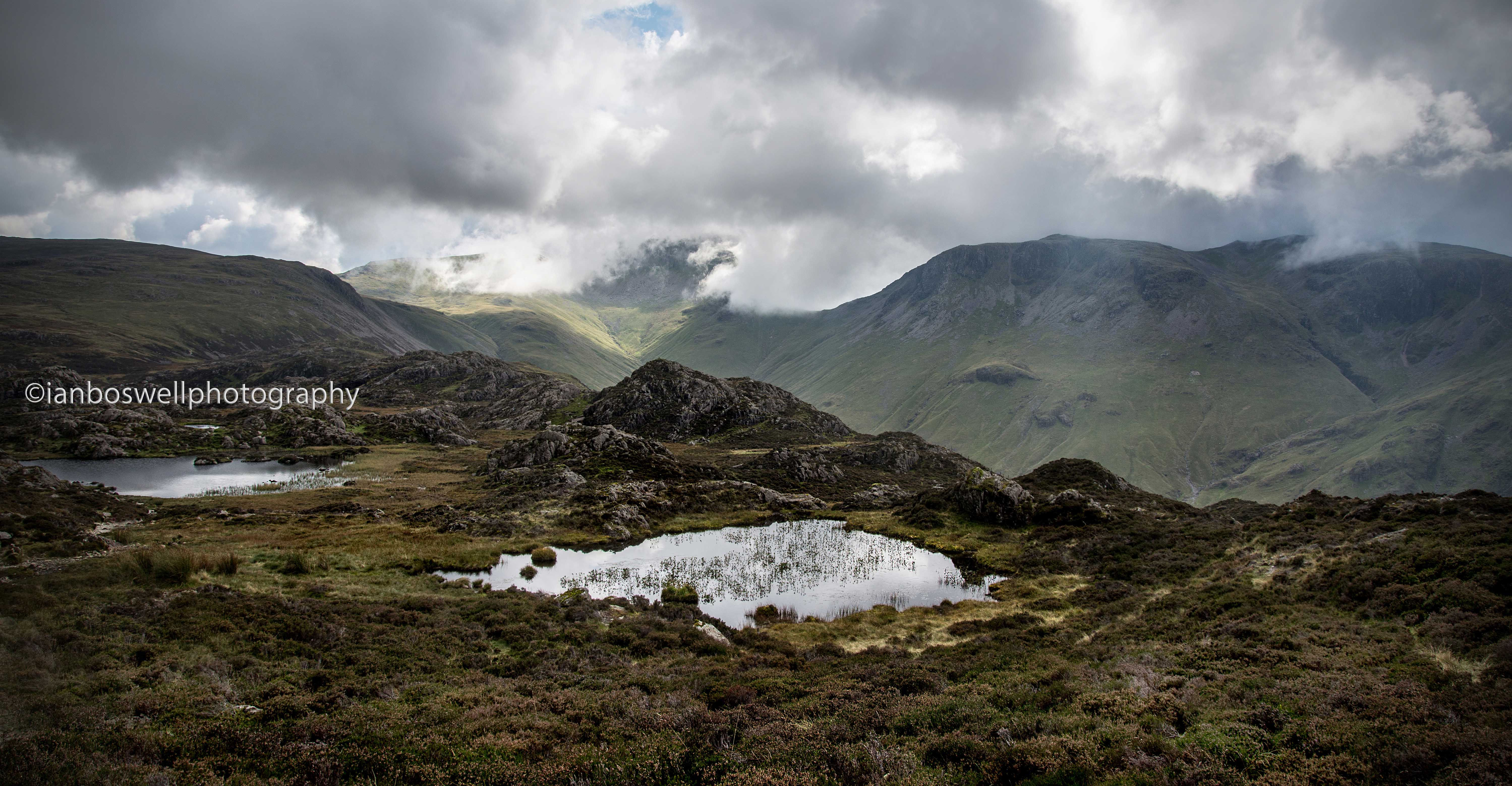 small, unnamed tarn near the summit of haystacks