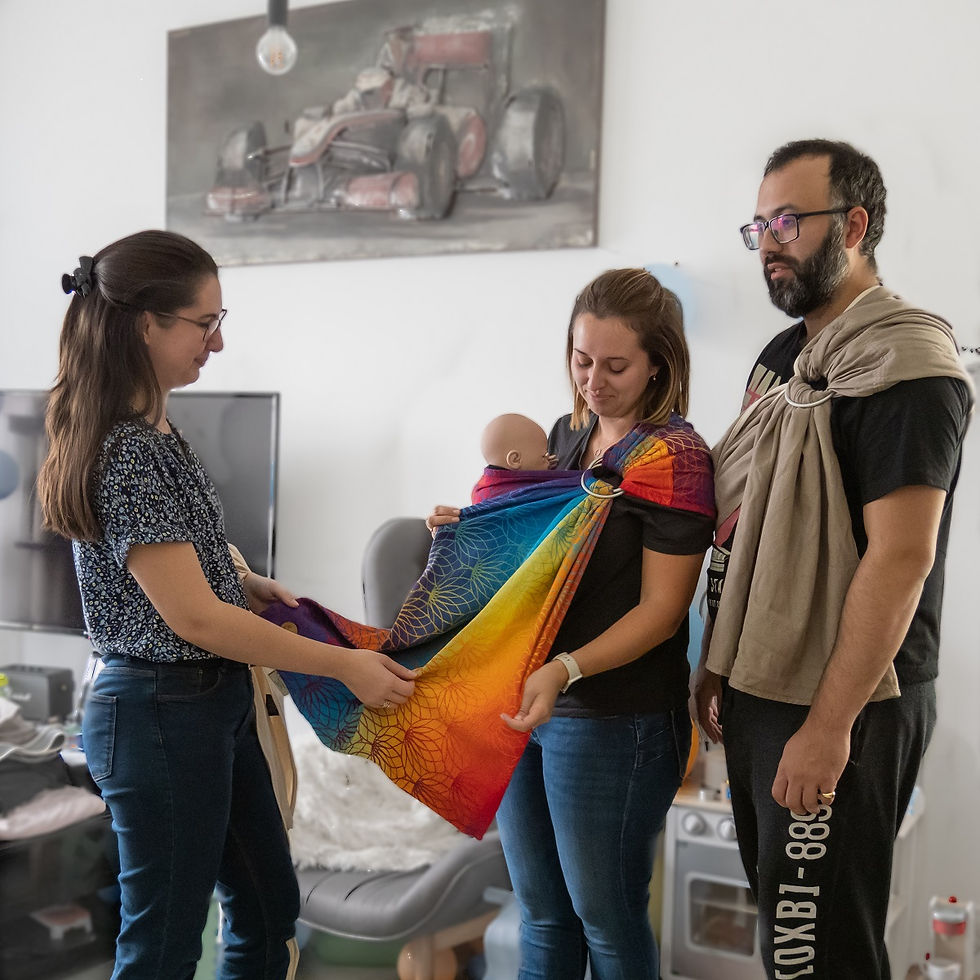 Atelier de portage collectif avec Laurie