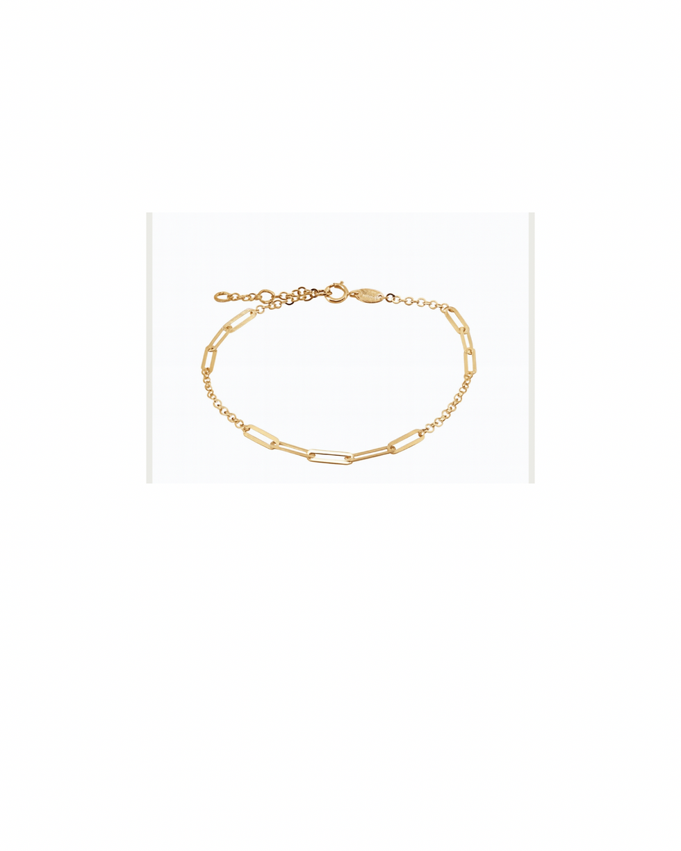 Flat Paperclip bracelet