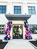 Two balloon garlands on each side of double doors