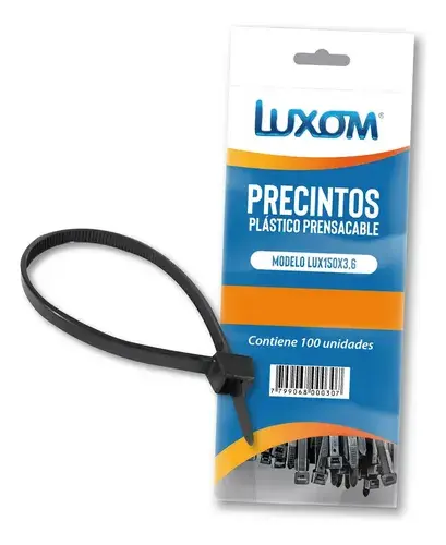 Precinto Luxom 4,6MM x 250 (Negro)