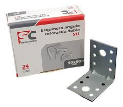 ESQUINERO ANGULO DOBLE ACERO CROMATIZADO 35 x 35 mm