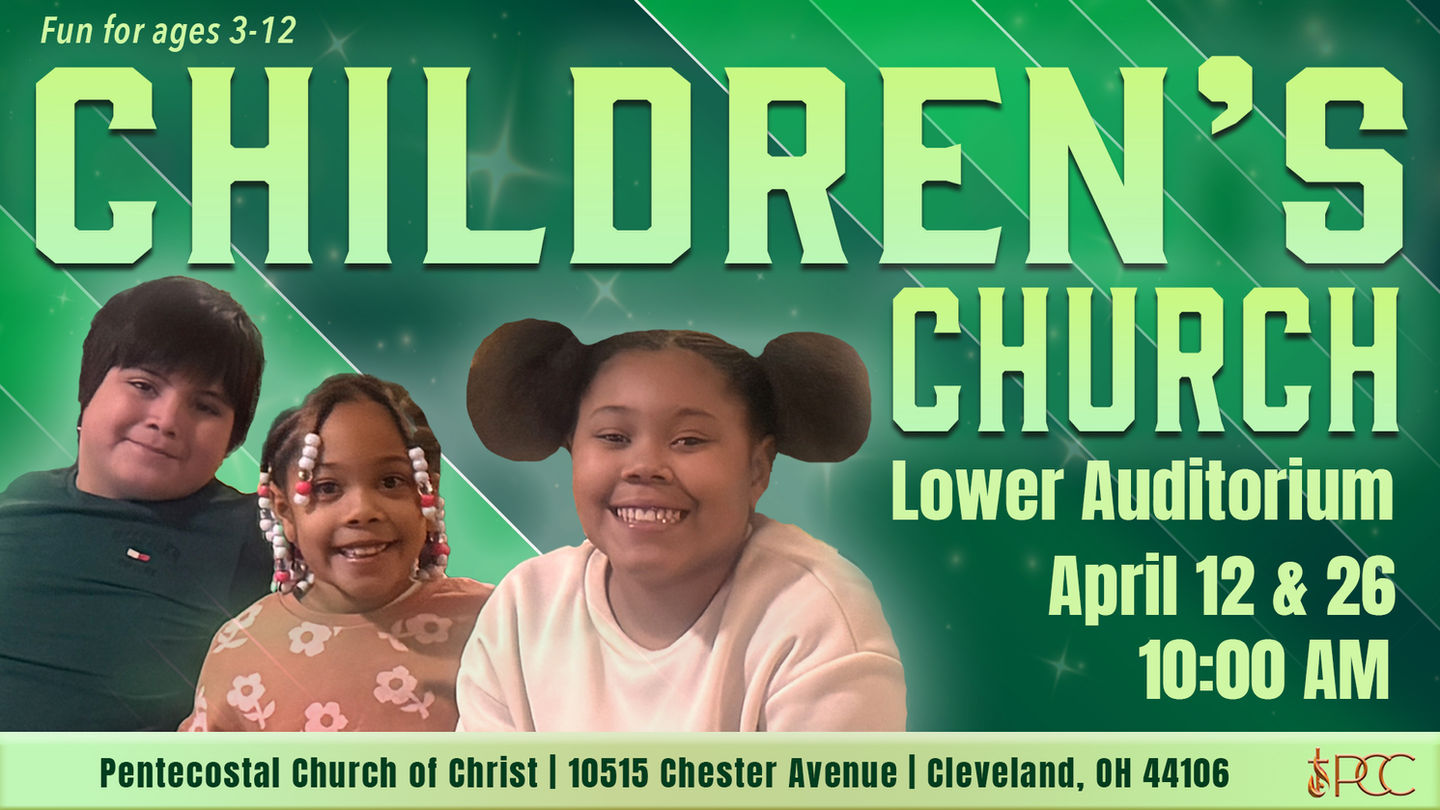 PCC
Pentecostal Church of Christ
Bishop Derrick Hanna
Pastor Lillian Hanna
Children's Church
Children's Ministry