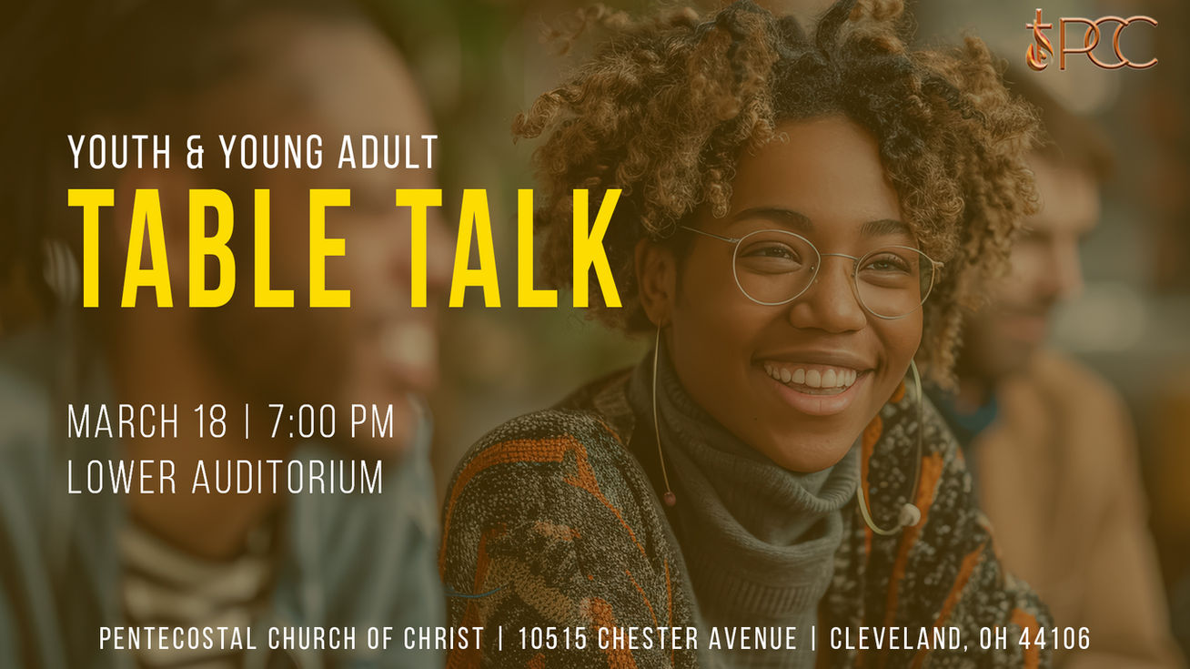 Calling all Youth and Young Adults! Are you ready to talk? Do you need to be supported, want to show support, or just want to make connections with other youth and young adults in a safe space environment? Then make sure you don't miss this month's Table Talk held on Wednesday, March 18, 2026, at 7:00 pm. Plan now to attend. See you there!