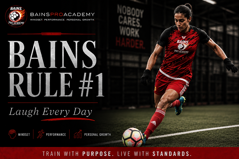 There’s a difference between being serious about development and making football feel heavy.