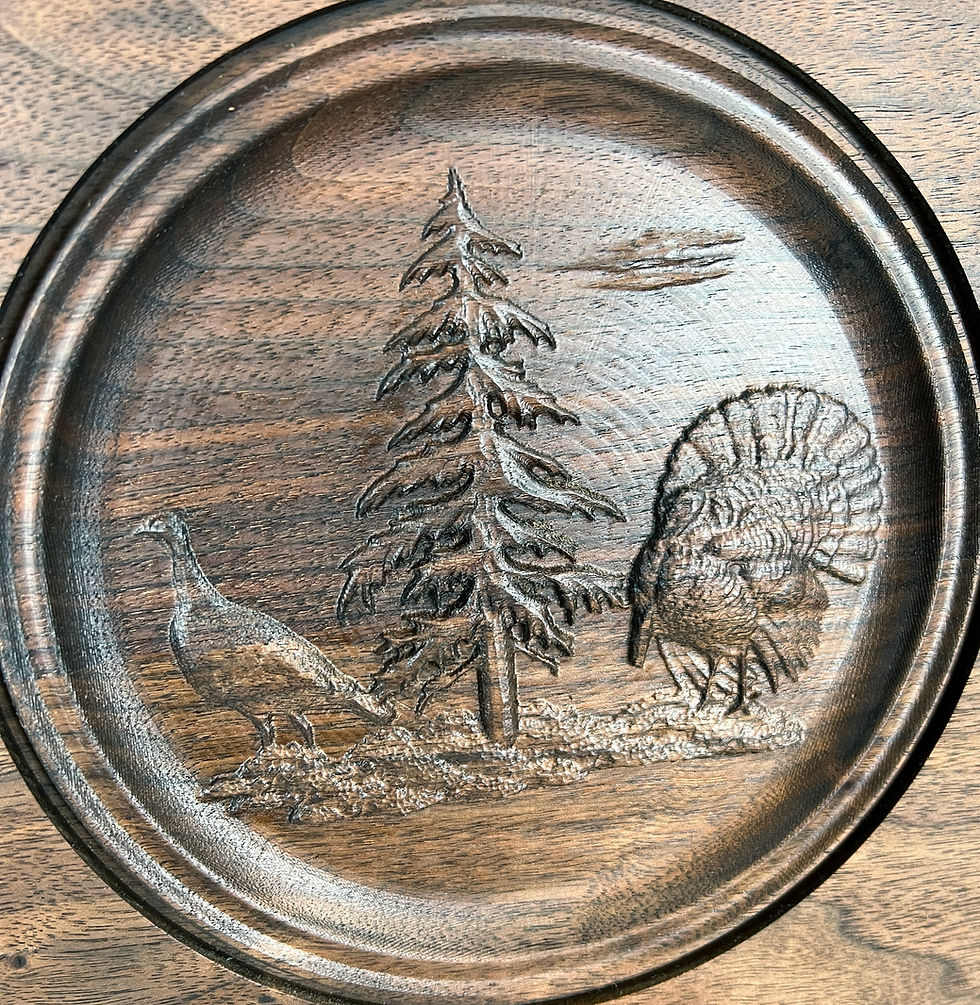 Thumbnail: Personalized  NWTF Grand Slam Turkey Tail Display for all 4 Fans - 3 Versions