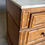 Thumbnail: 19th century English faux bamboo marble top bedside chest