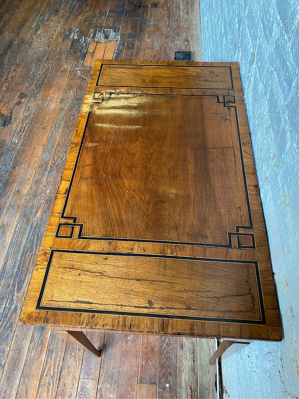 Thumbnail: Early 19th Century Italian Neoclassical Inlaid Single Drawer Table/ Desk
