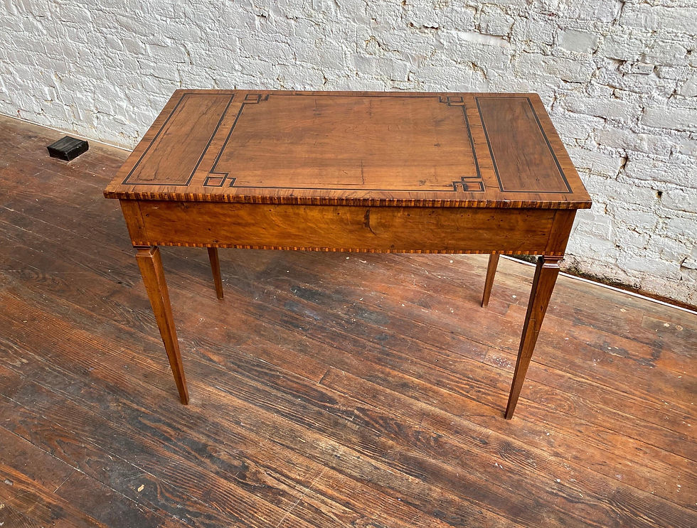 Thumbnail: Early 19th Century Italian Neoclassical Inlaid Single Drawer Table/ Desk