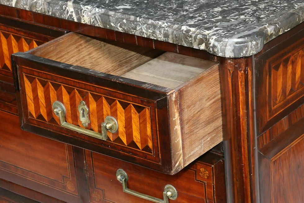 Thumbnail: Continental Neoclassical Marble top Commode