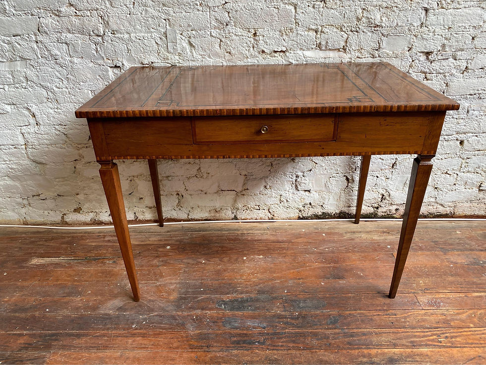 Thumbnail: Early 19th Century Italian Neoclassical Inlaid Single Drawer Table/ Desk