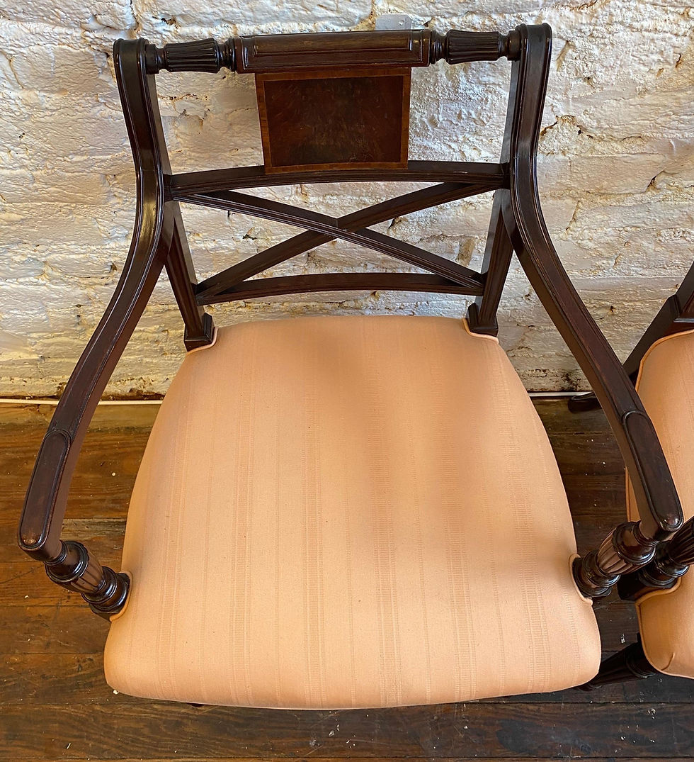 Thumbnail: Set of 10 Mahogany Dining Chairs