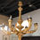 Thumbnail: Impressive 19th Century Hand Carved Italian Giltwood Chandelier