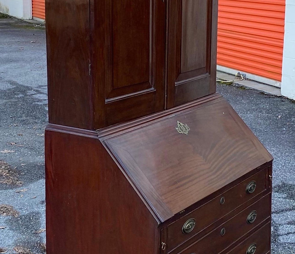 Thumbnail: 18th Century Georgian Walnut Secretary Bookcase