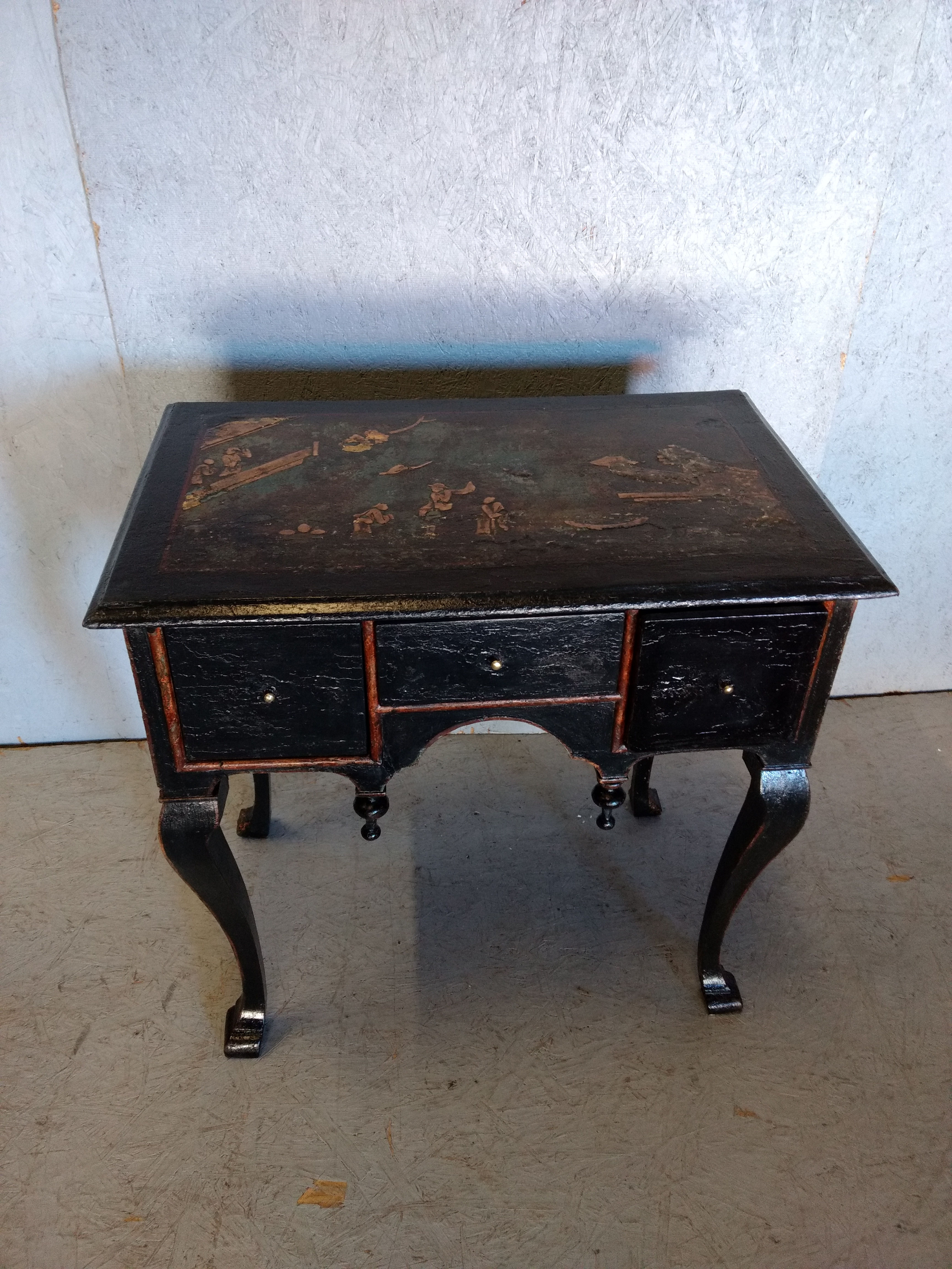 Chinoserie Lacquered Dressing Table