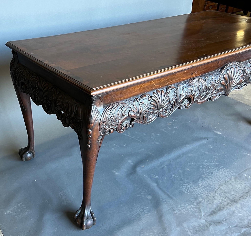 Thumbnail: Very Fine 19th Century Mahogany Console Table Stamped Gillows