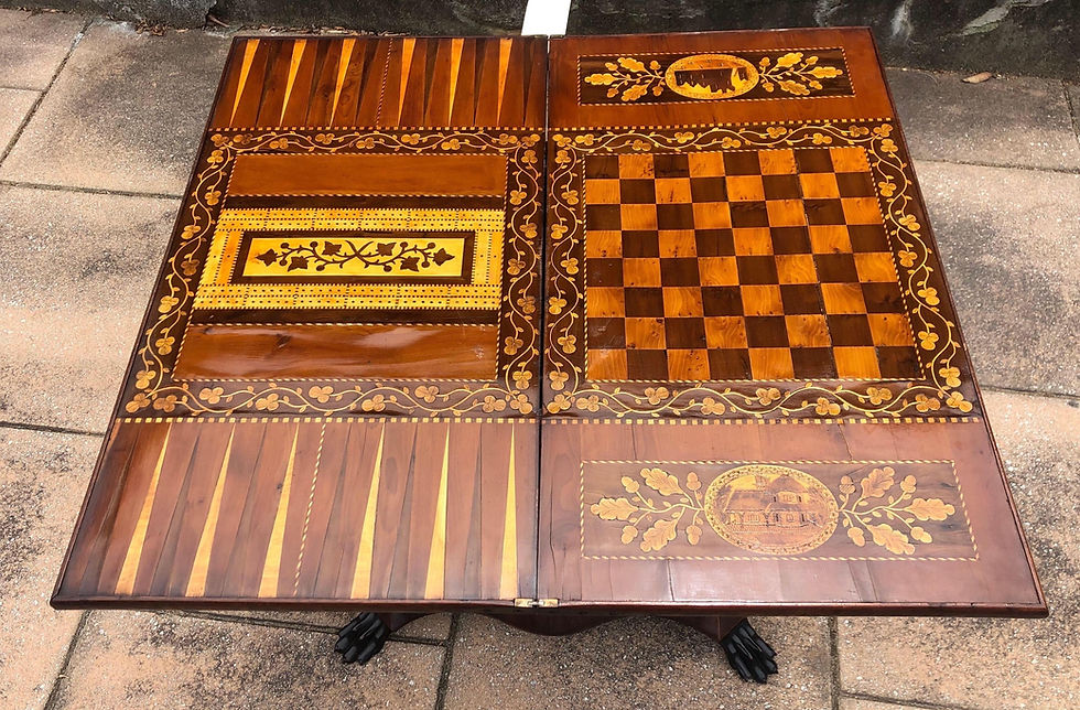 Thumbnail: Rare Killarney Games Table, Depictions of Muckross Abbey & Shamrocks