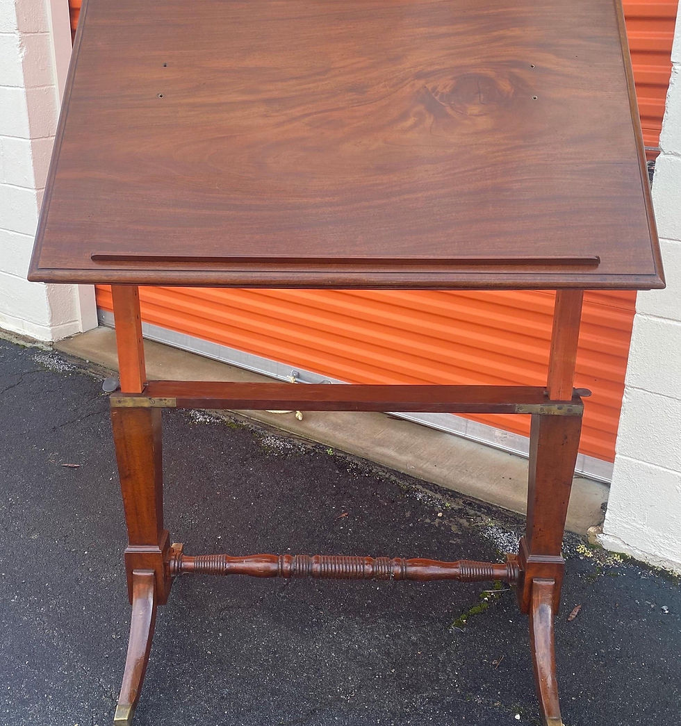 Thumbnail: 19th Century English Mahogany Extending Folio or Architect's Table