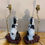 Thumbnail: Pair of 19th Century Staffordshire Dogs mounted as Lamps