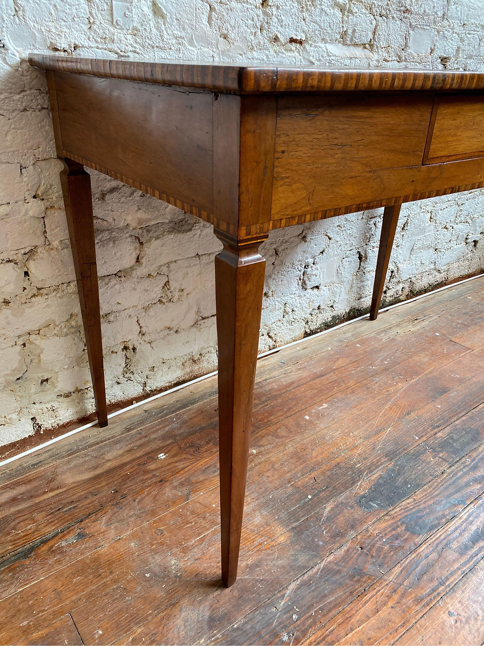 Thumbnail: Early 19th Century Italian Neoclassical Inlaid Single Drawer Table/ Desk