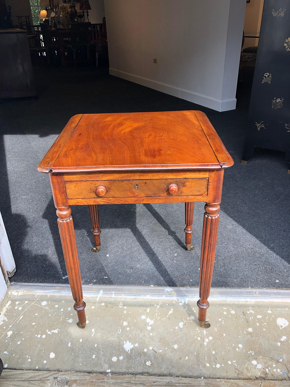Thumbnail: 19th Century English Regency Mahogany Backgammon Table