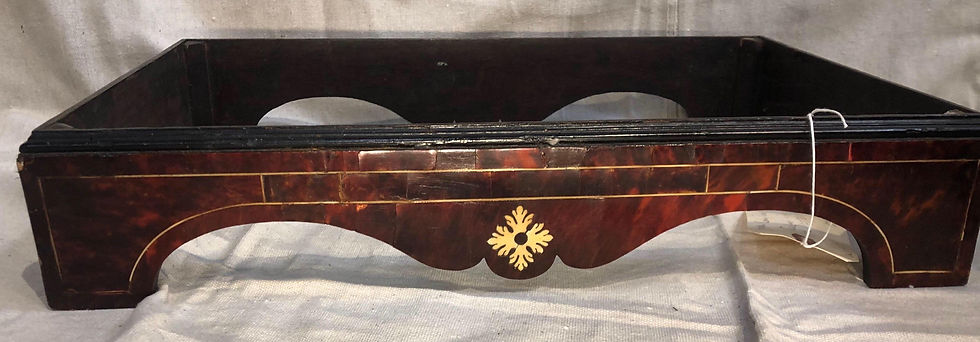Thumbnail: 18th Century Anglo-Portuguese Tortoiseshell 3 Drawer Collectors Box on Stand