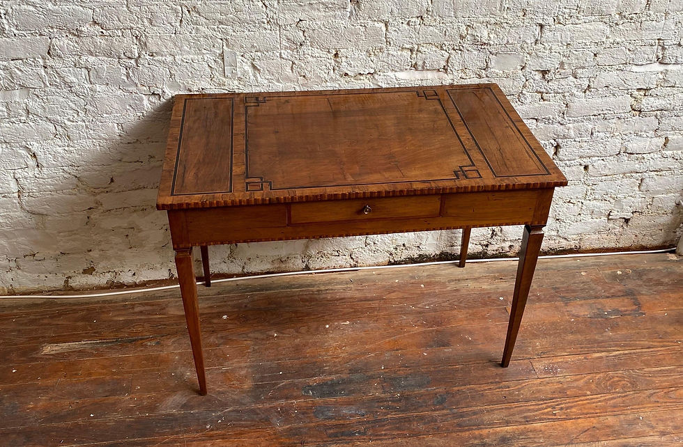 Thumbnail: Early 19th Century Italian Neoclassical Inlaid Single Drawer Table/ Desk