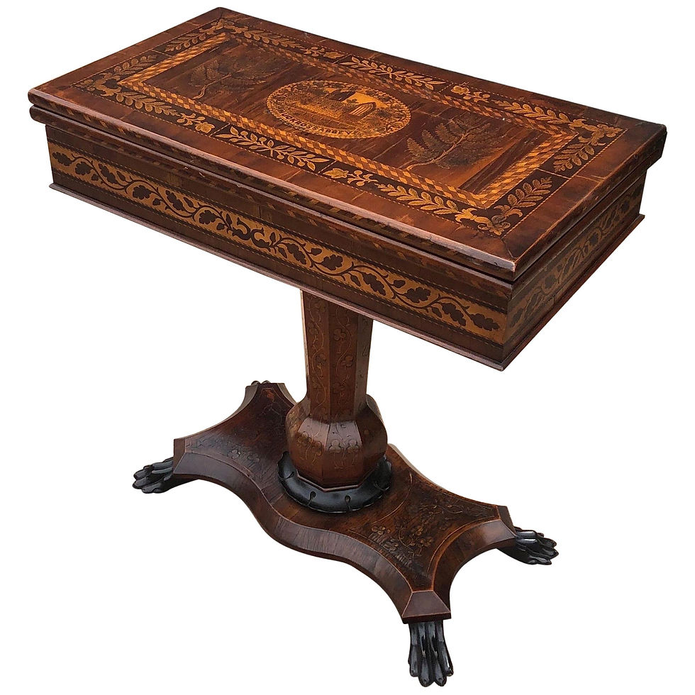 Rare Killarney Games Table, Depictions of Muckross Abbey & Shamrocks