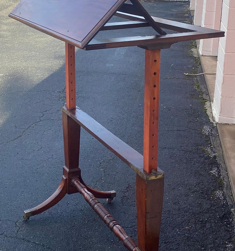 Thumbnail: 19th Century English Mahogany Extending Folio or Architect's Table