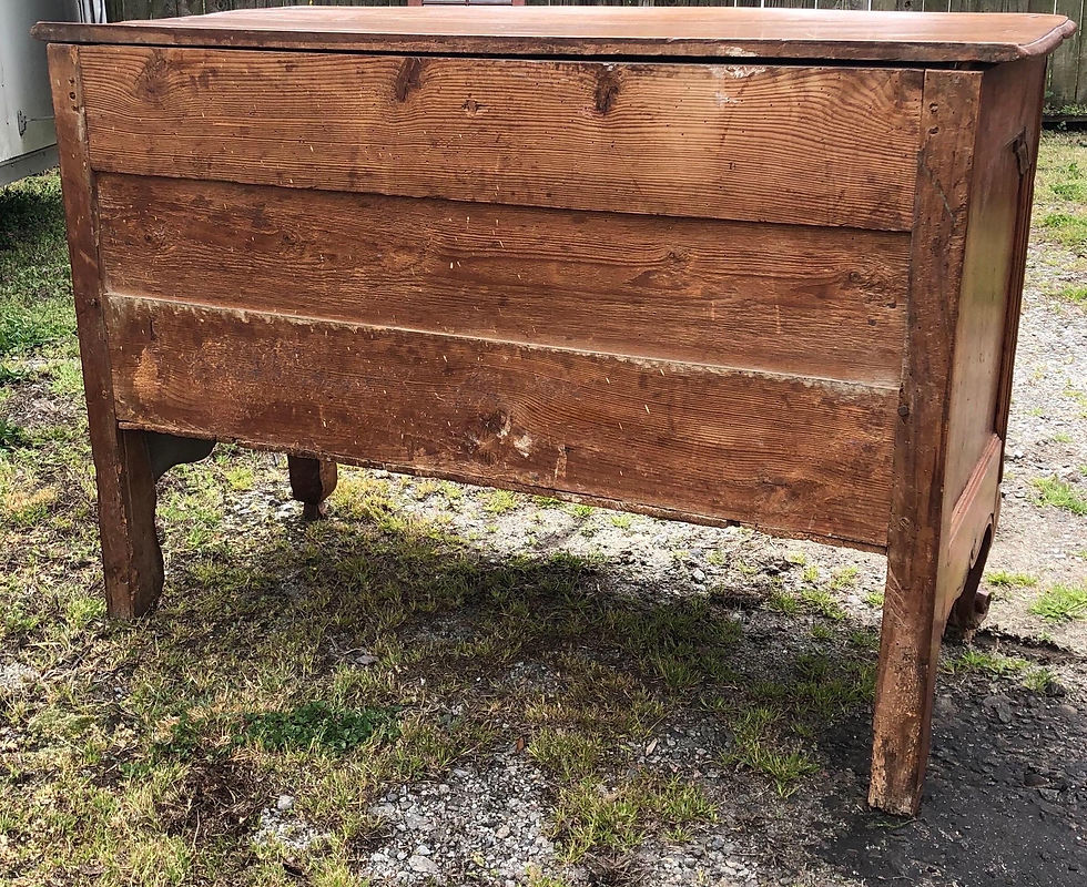 Thumbnail: 18th Century French Provincial Fruitwood 2-Drawer Commode