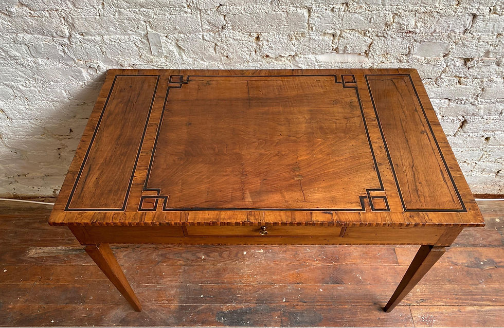 Thumbnail: Early 19th Century Italian Neoclassical Inlaid Single Drawer Table/ Desk