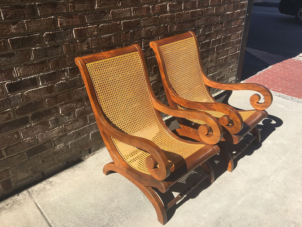 Thumbnail: Pair of Deco French Islands chairs