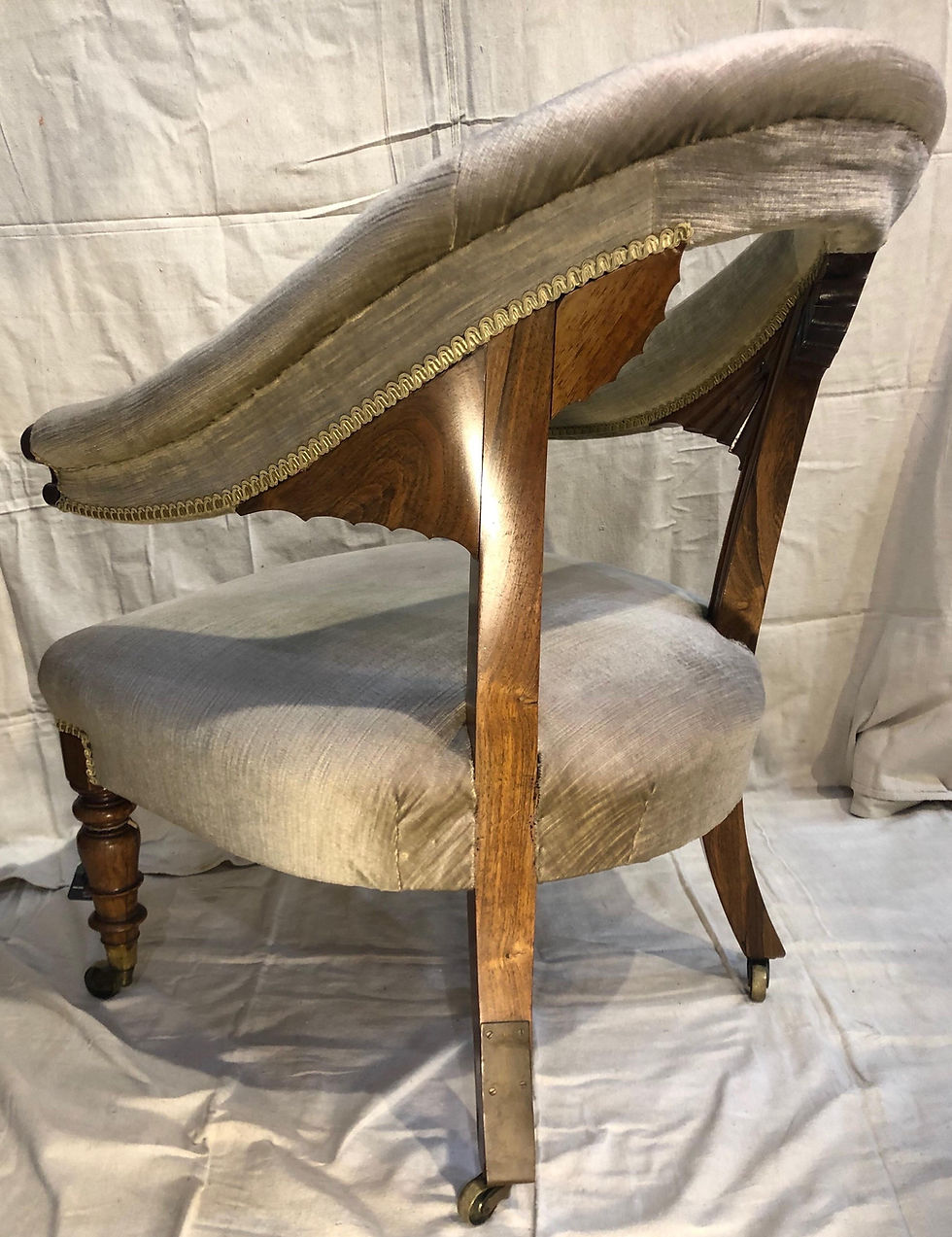 Thumbnail: 19th Century Rosewood Library Chair