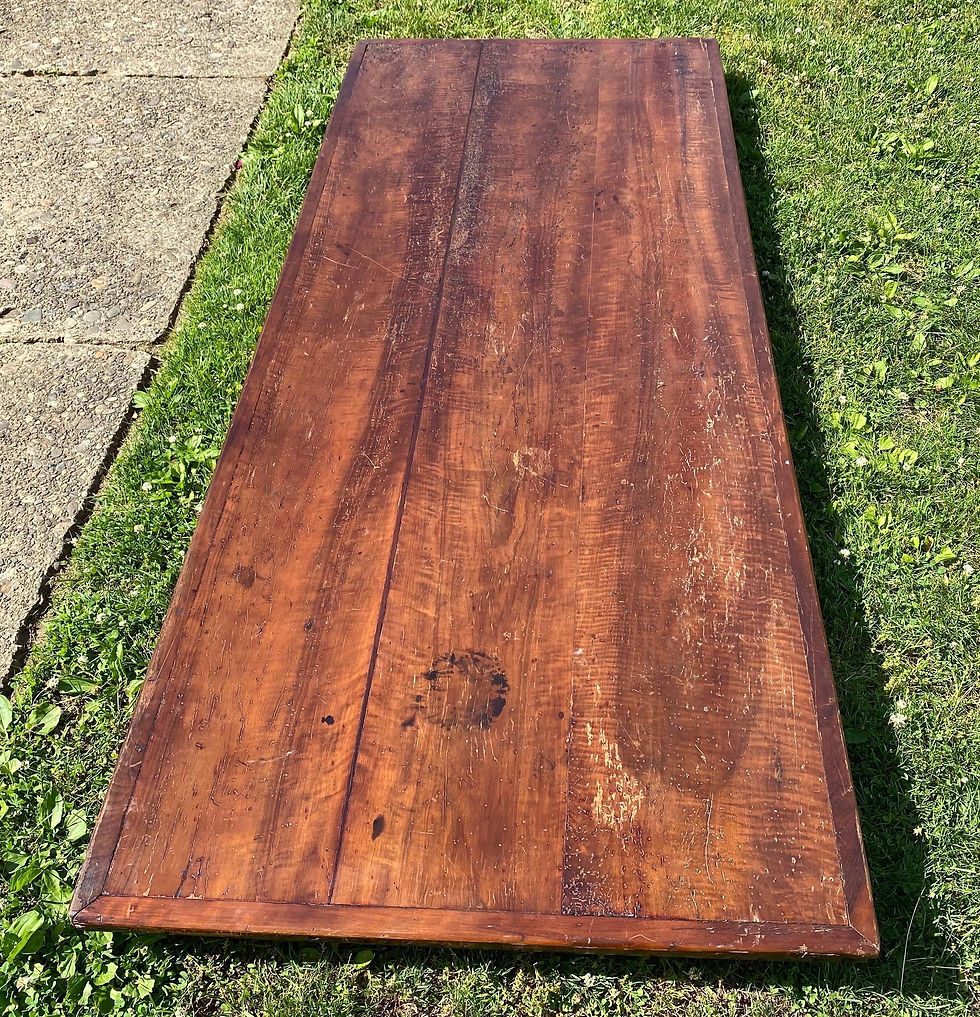 Thumbnail: 17th-Early 18th Century Tuscan Baroque Walnut Trestle Table