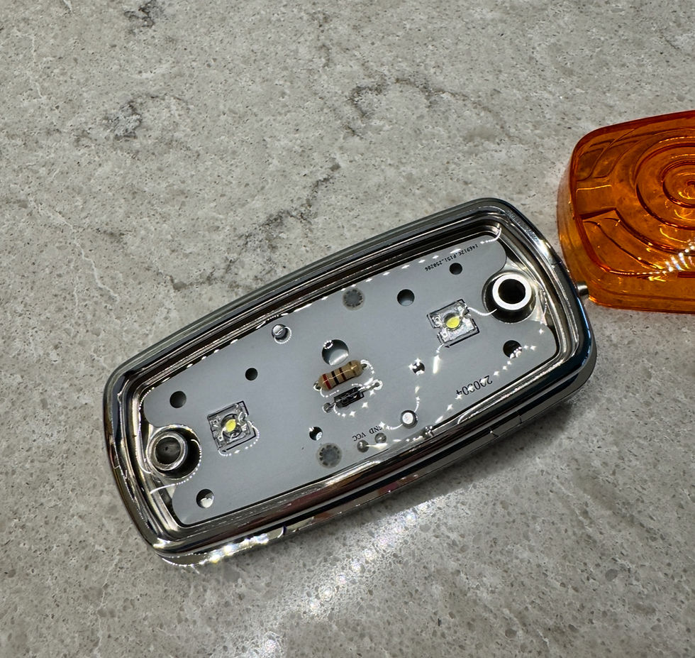 Thumbnail: Light Amber Chrome Double Bubble Lights 