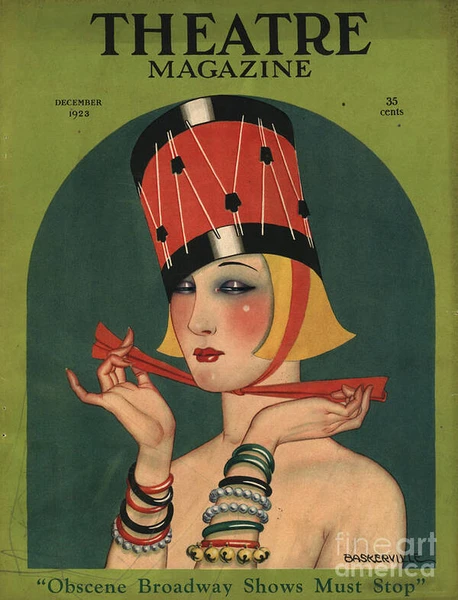 1920s Art Deco magazine cover