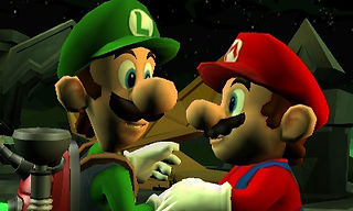 Brothers greeting each other