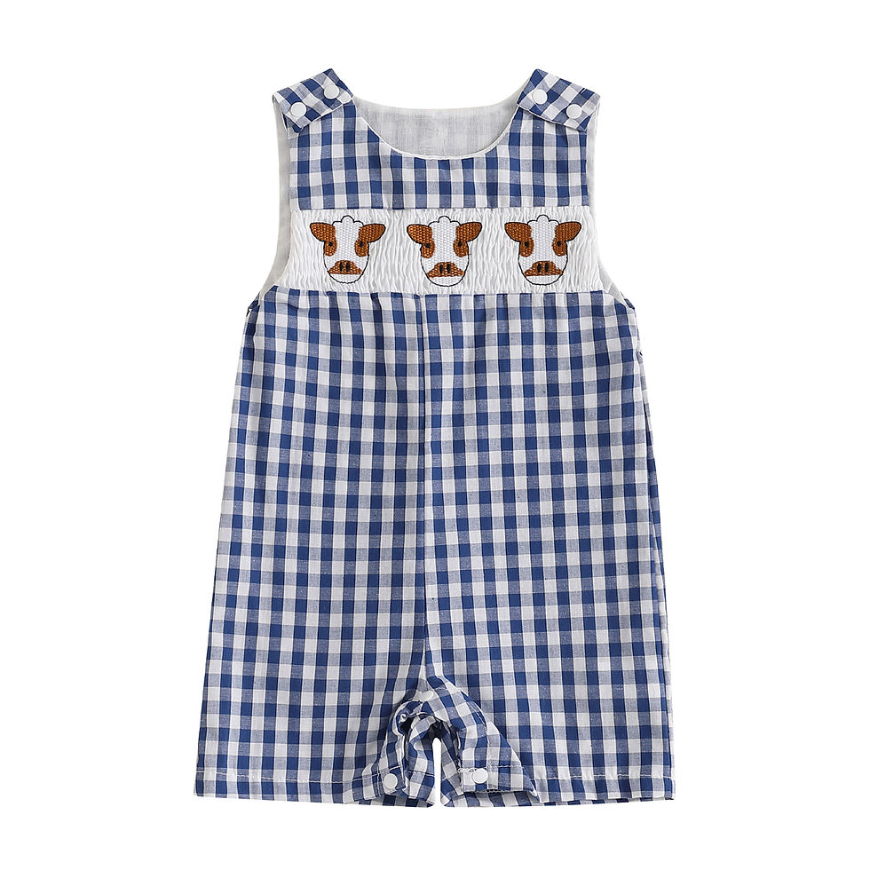 Miniatura: New Baby Boy Romper Cute Embroidered Sleeveless Buttons Short Jumpsuits 2026 Sum