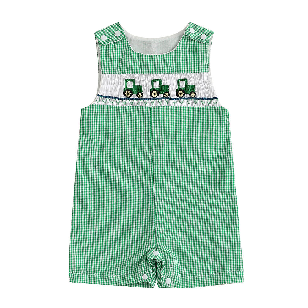Miniatura: New Baby Boy Romper Cute Embroidered Sleeveless Buttons Short Jumpsuits 2026 Sum