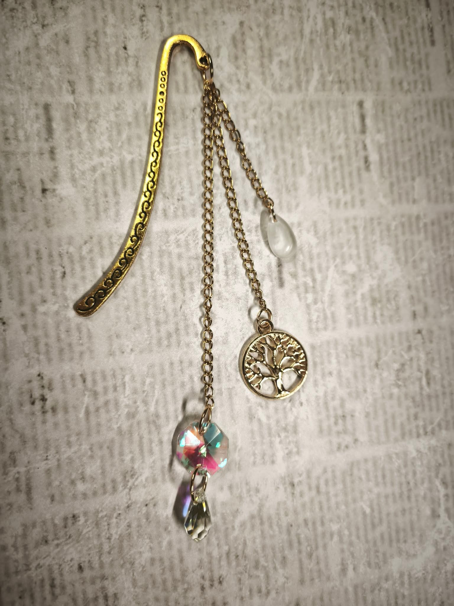 Marque Page Arbre de Vie Doré